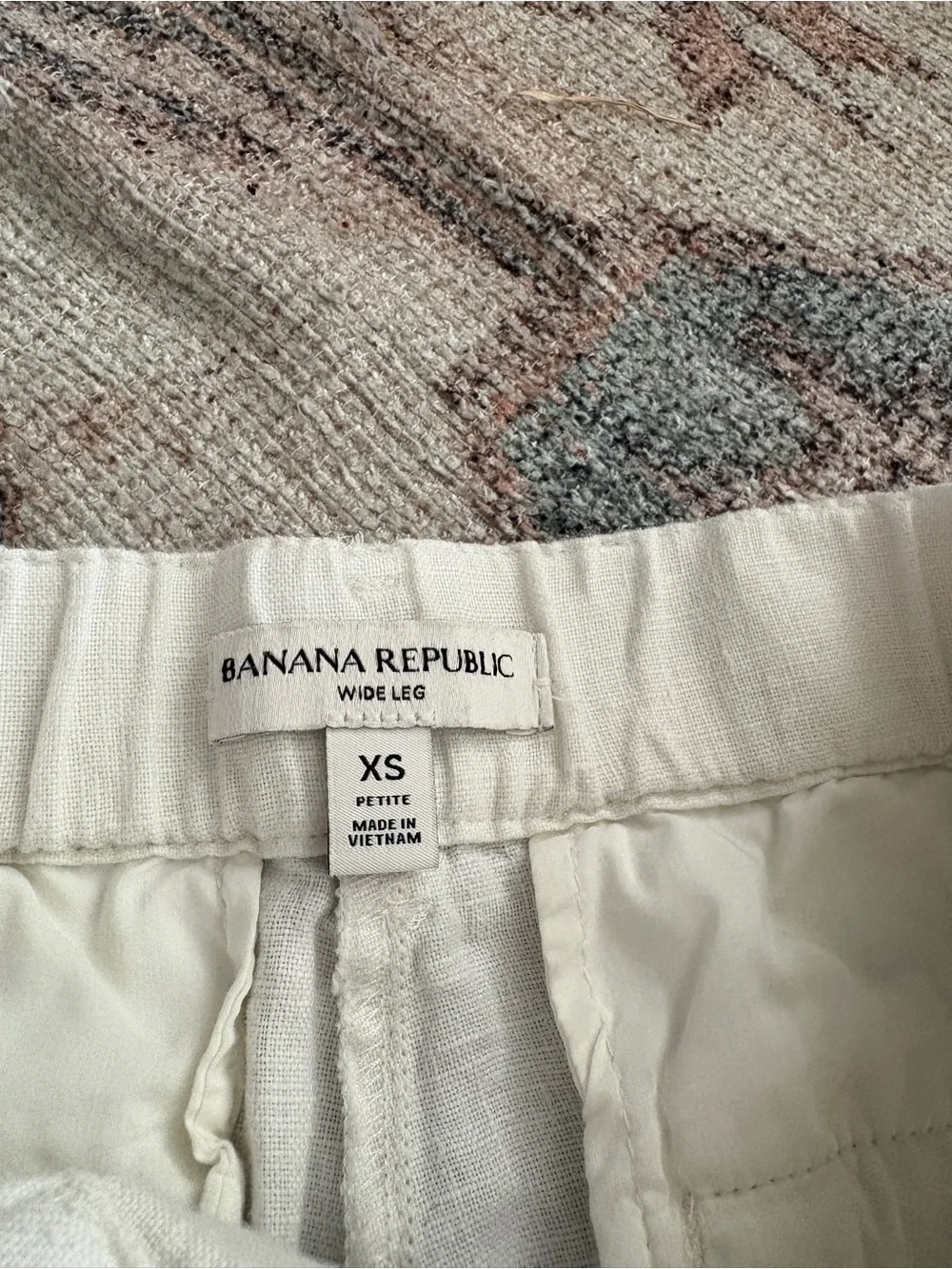 Banana Republic Linen Pants XS Petite The Everyday Wide Leg